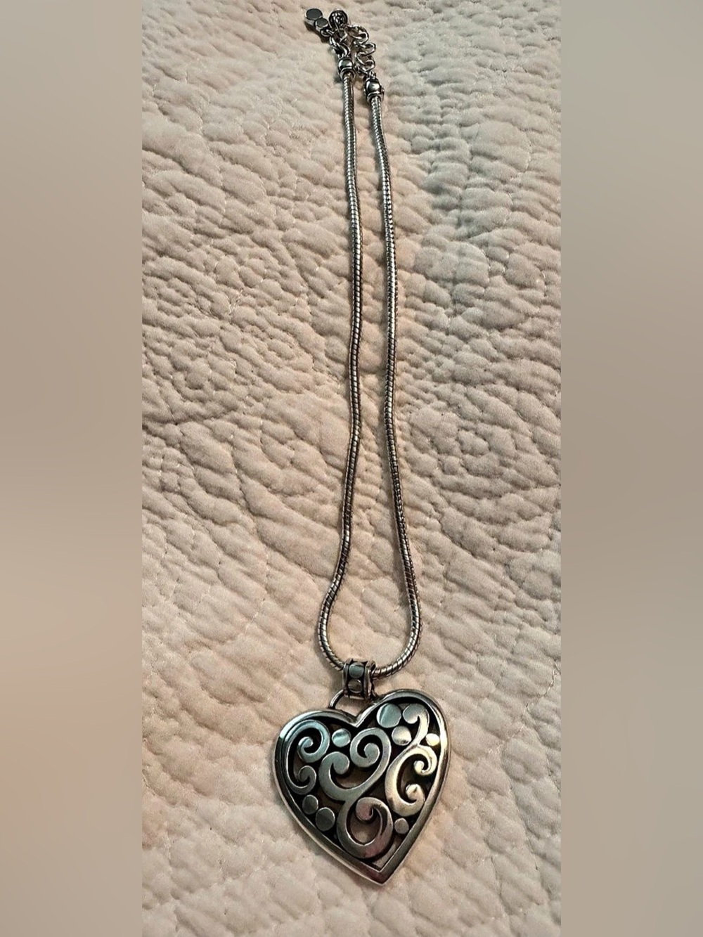 Brighton Contempo Silver Heart Pendant Necklace